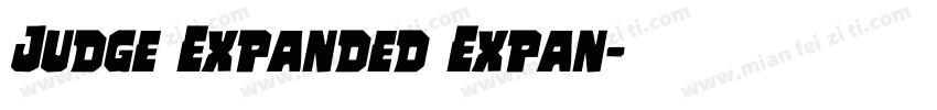 Judge Expanded Expan字体转换